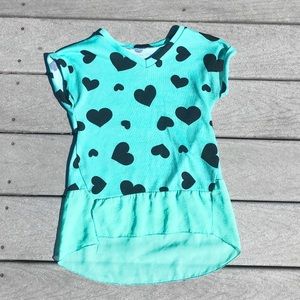 Girls heart tee